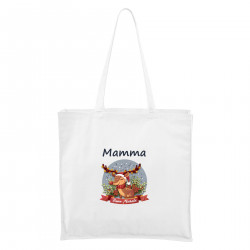 Maxi borsa Buon Natale con la renna Mamma