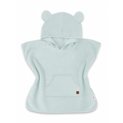 Accappatoio Poncho con Cappuccio Orsetto per Bambini, Menta